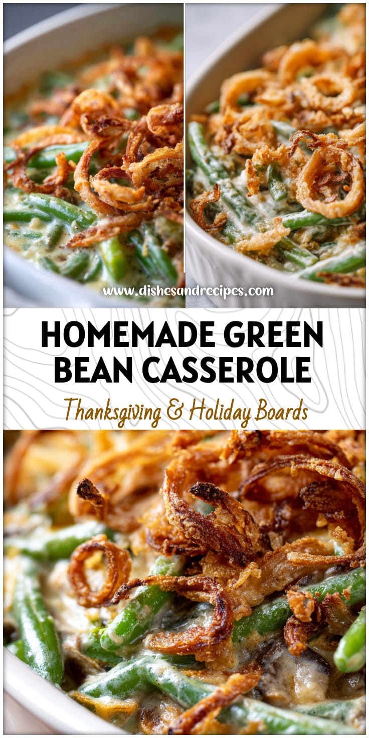Homemade Green Bean Casserole from Scratch - A Family Favorite Recipe