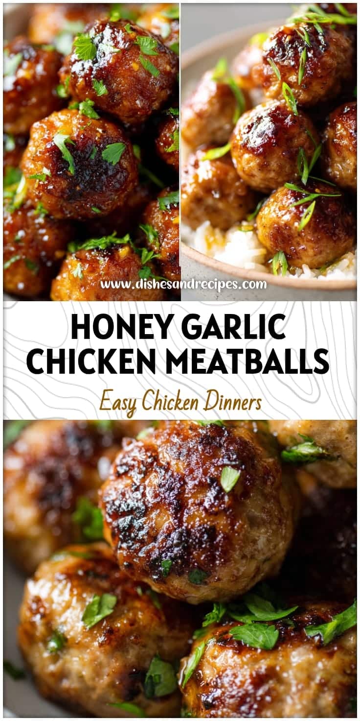 Easy Honey Garlic Chicken Meatballs Recipe
