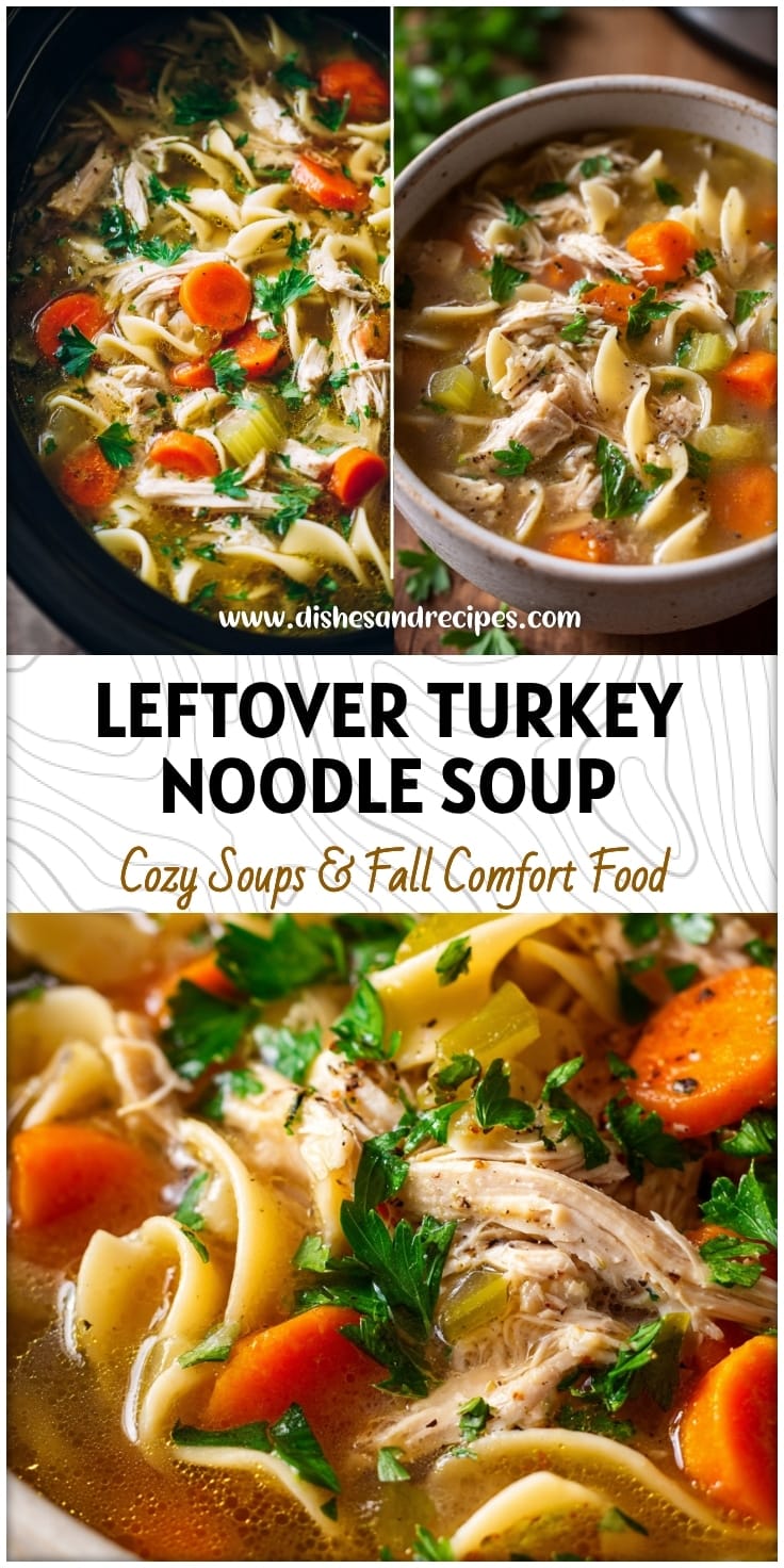 Easy Leftover Turkey Noodle Soup Recipe for the Slow Cooker