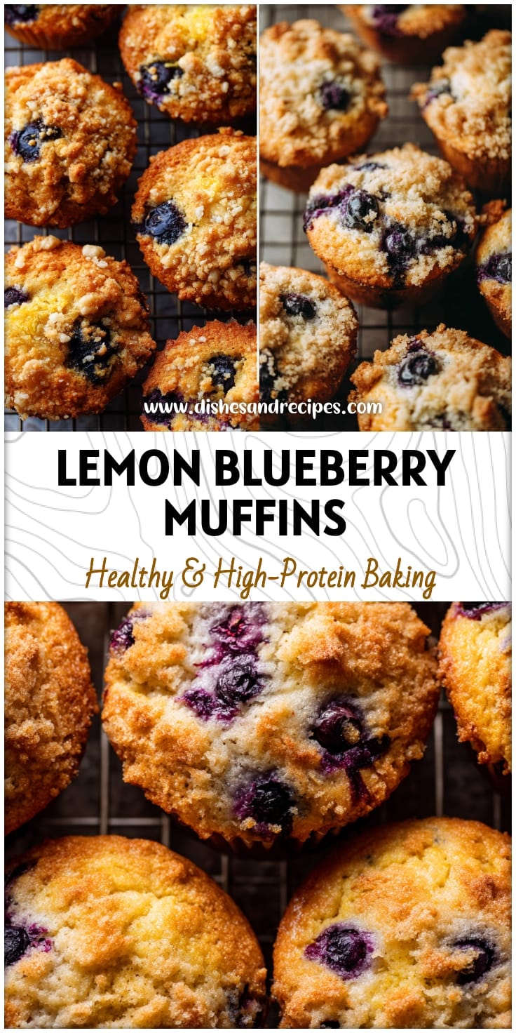Lemon Blueberry Protein Muffins: Freezer-Friendly & Healthy