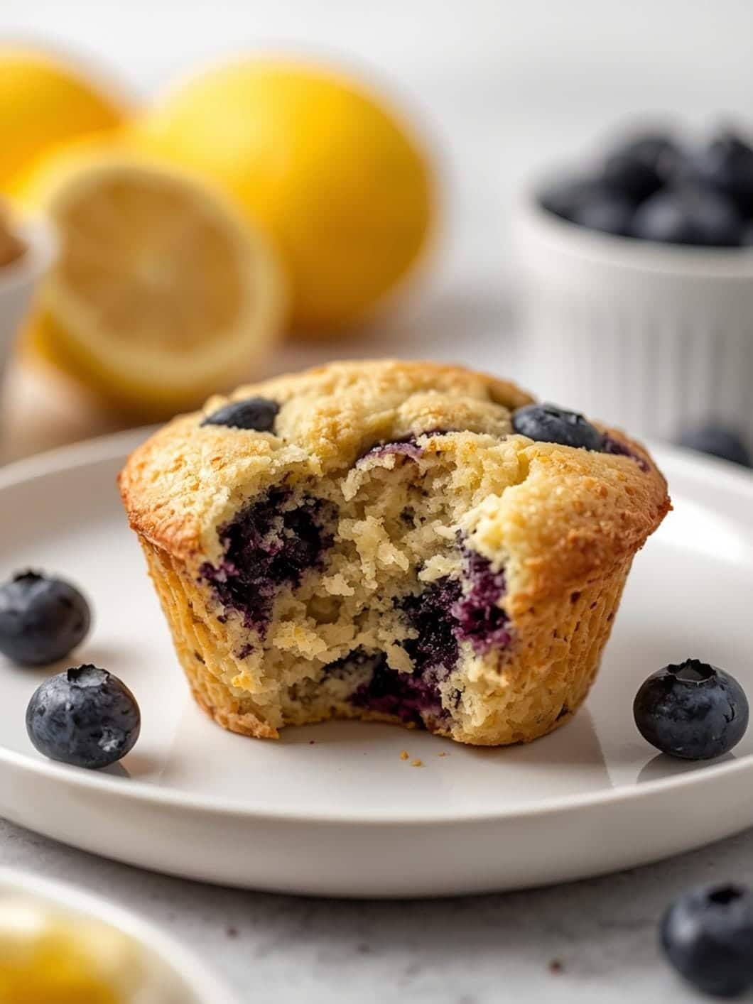 Lemon Blueberry Protein Muffins: Freezer-Friendly & Healthy