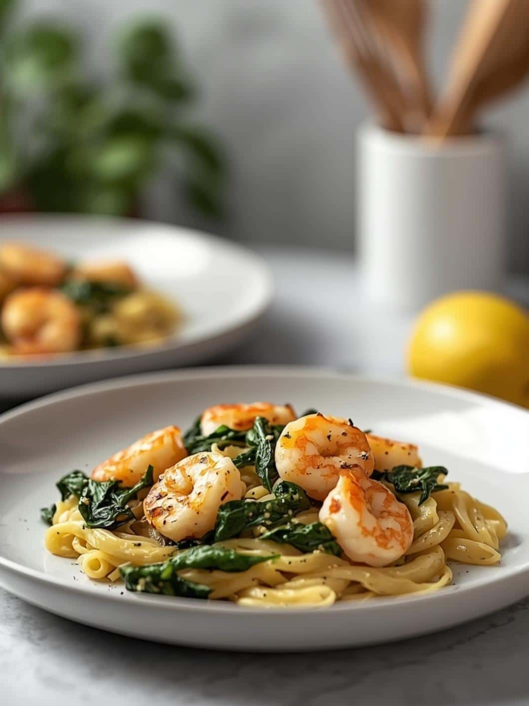 Lemon Garlic Shrimp Orzo with Spinach: Easy & Delicious Dinner Idea