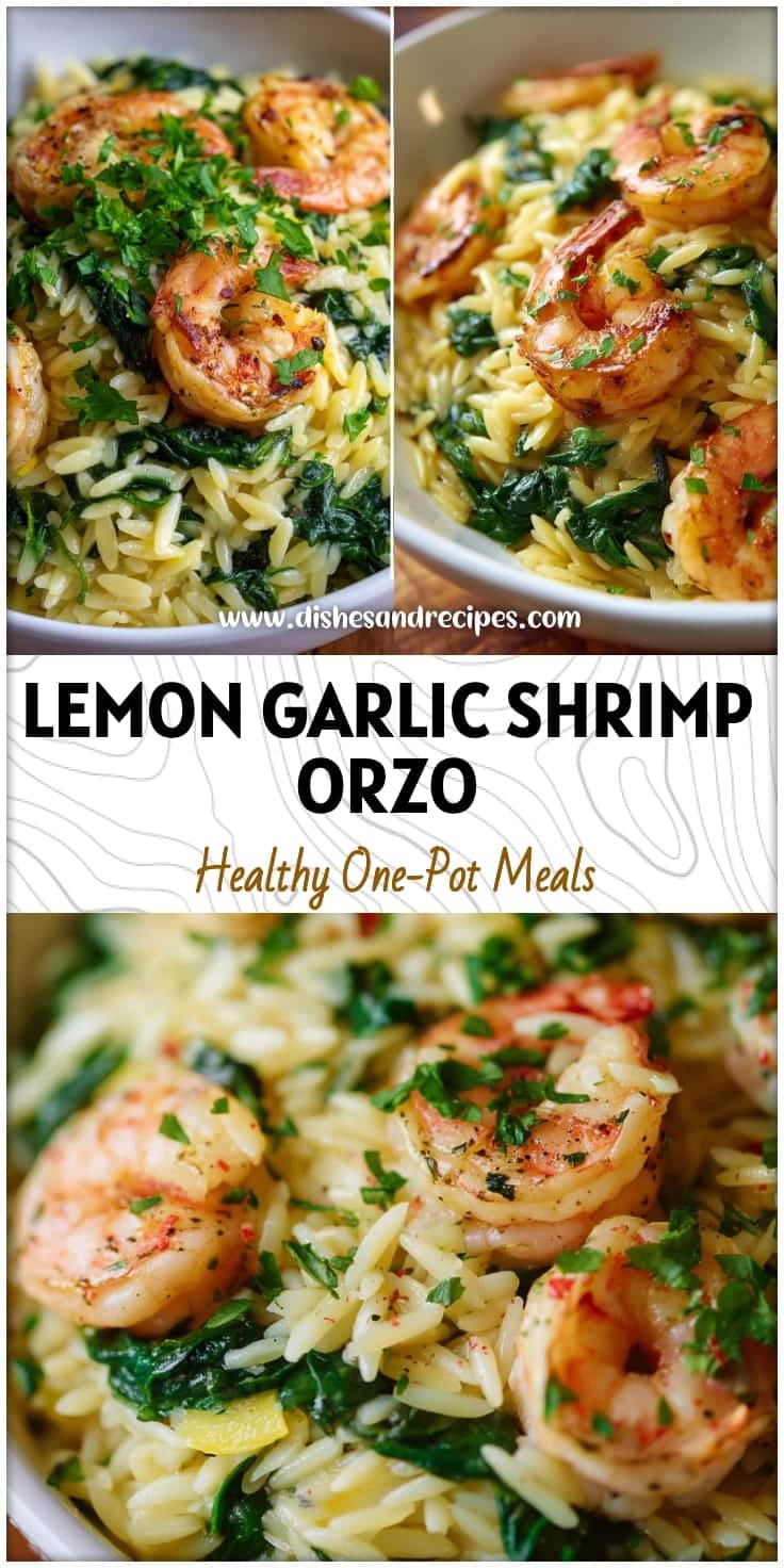 Lemon Garlic Shrimp Orzo with Spinach: Easy & Delicious Dinner Idea