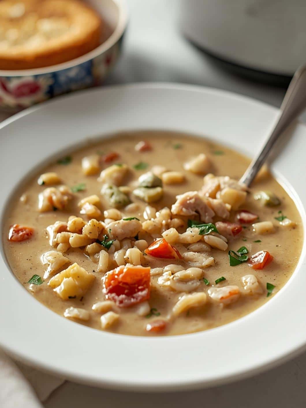 Light & Creamy Turkey Wild Rice Soup - Perfect for Leftovers!