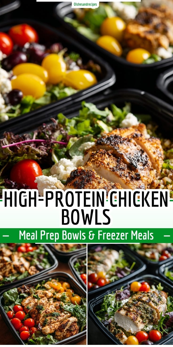 Make-Ahead Chicken Bowls: Easy High Protein Meal Prep Lunch Ideas