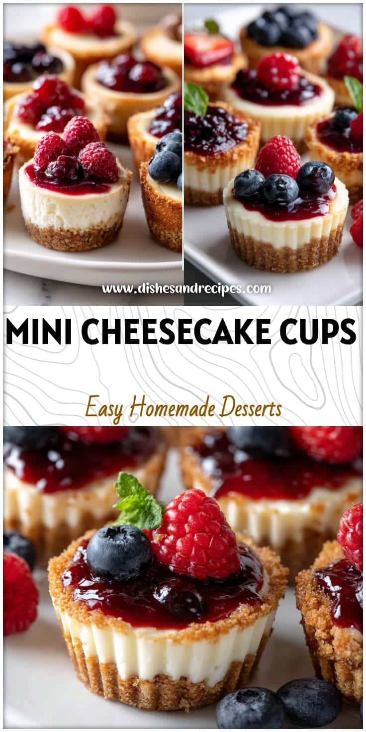 Mini Cheesecake Cups in Muffin Tins - Easy & Delicious!