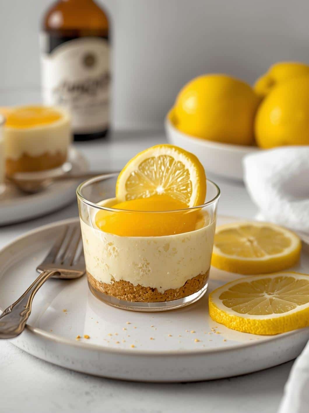 No-Bake Lemon Cheesecake Cups: Easy & Refreshing Dessert