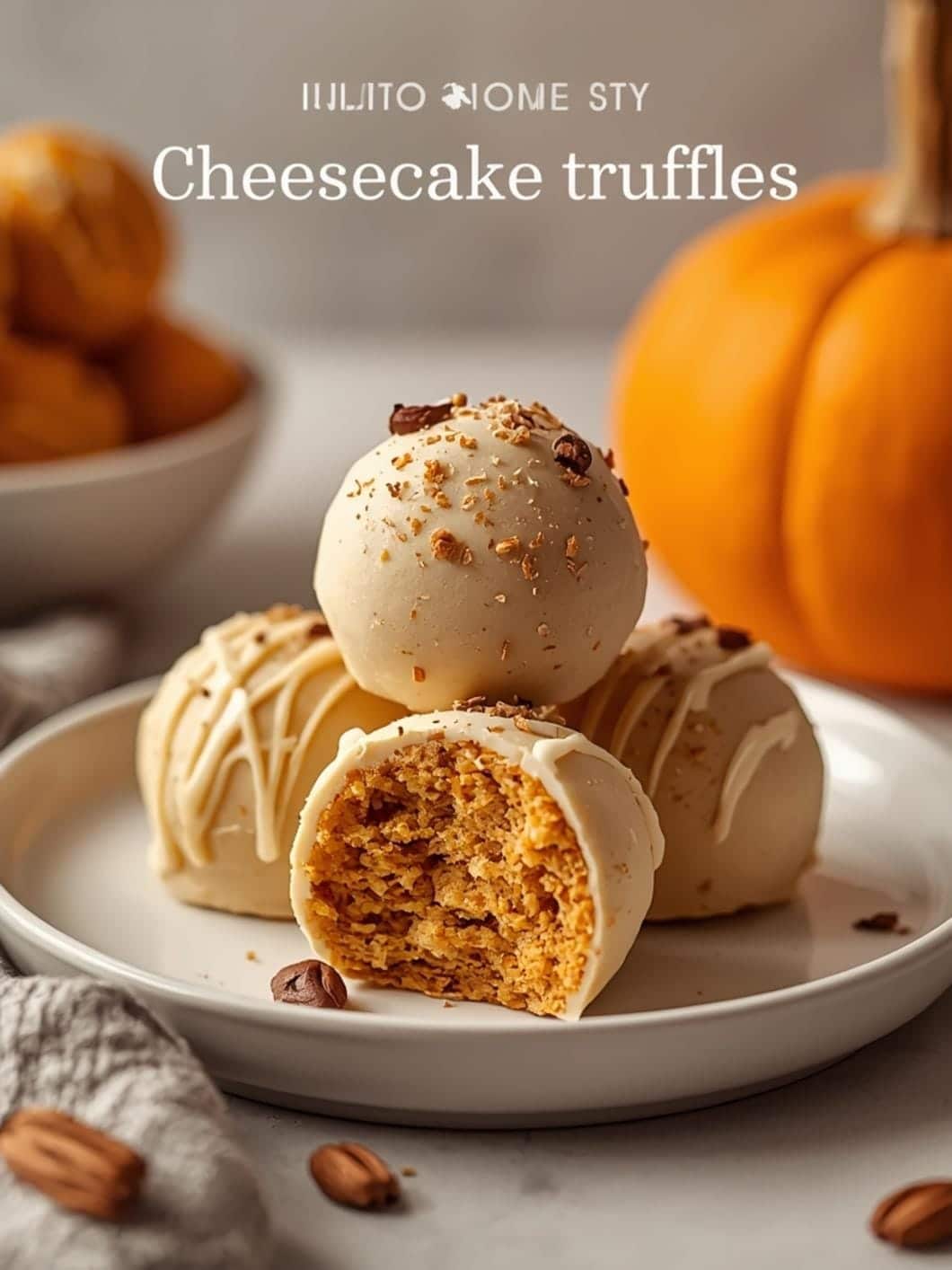 No-Bake Pumpkin Cheesecake Truffles: Easy Fall Dessert Recipe