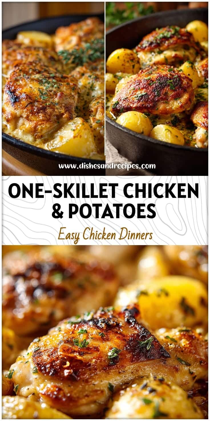 One-Skillet Chicken & Potato Meals: Easy Oven Recipes for Minimal Cleanup