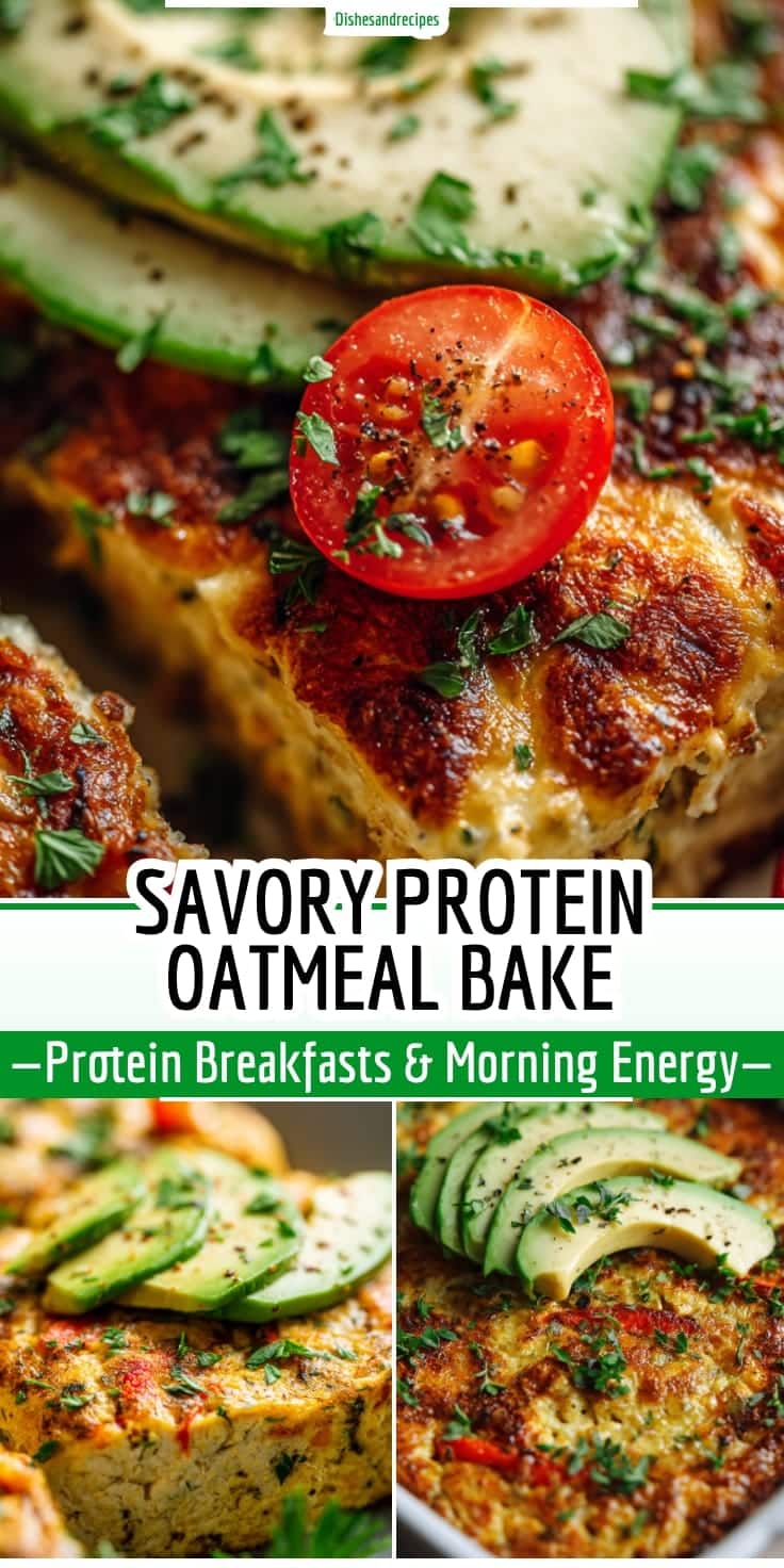 Savory Protein Oatmeal Bake: Easy Meal Prep Breakfast