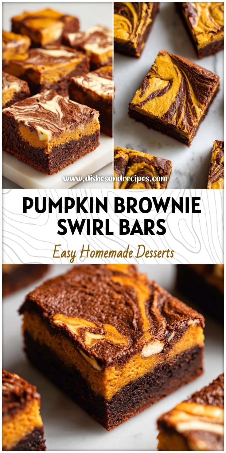 Pumpkin Brownie Swirl Bars: Easy Fall Dessert Recipe