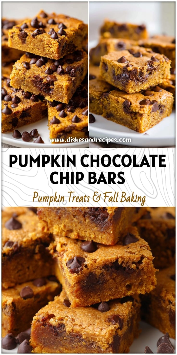 Easy Pumpkin Chocolate Chip Cookie Bars