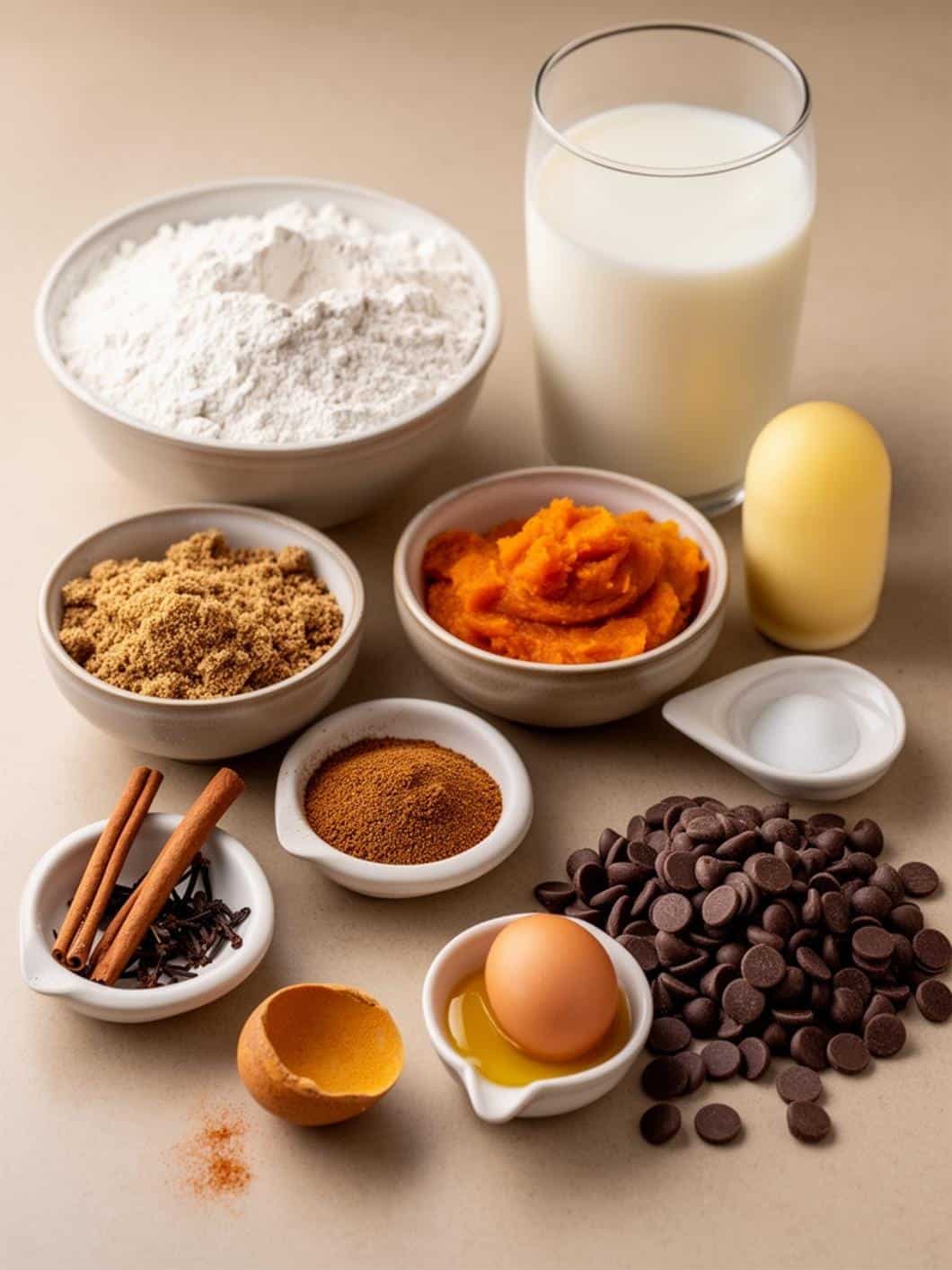 Pumpkin Chocolate Chip Protein Muffins