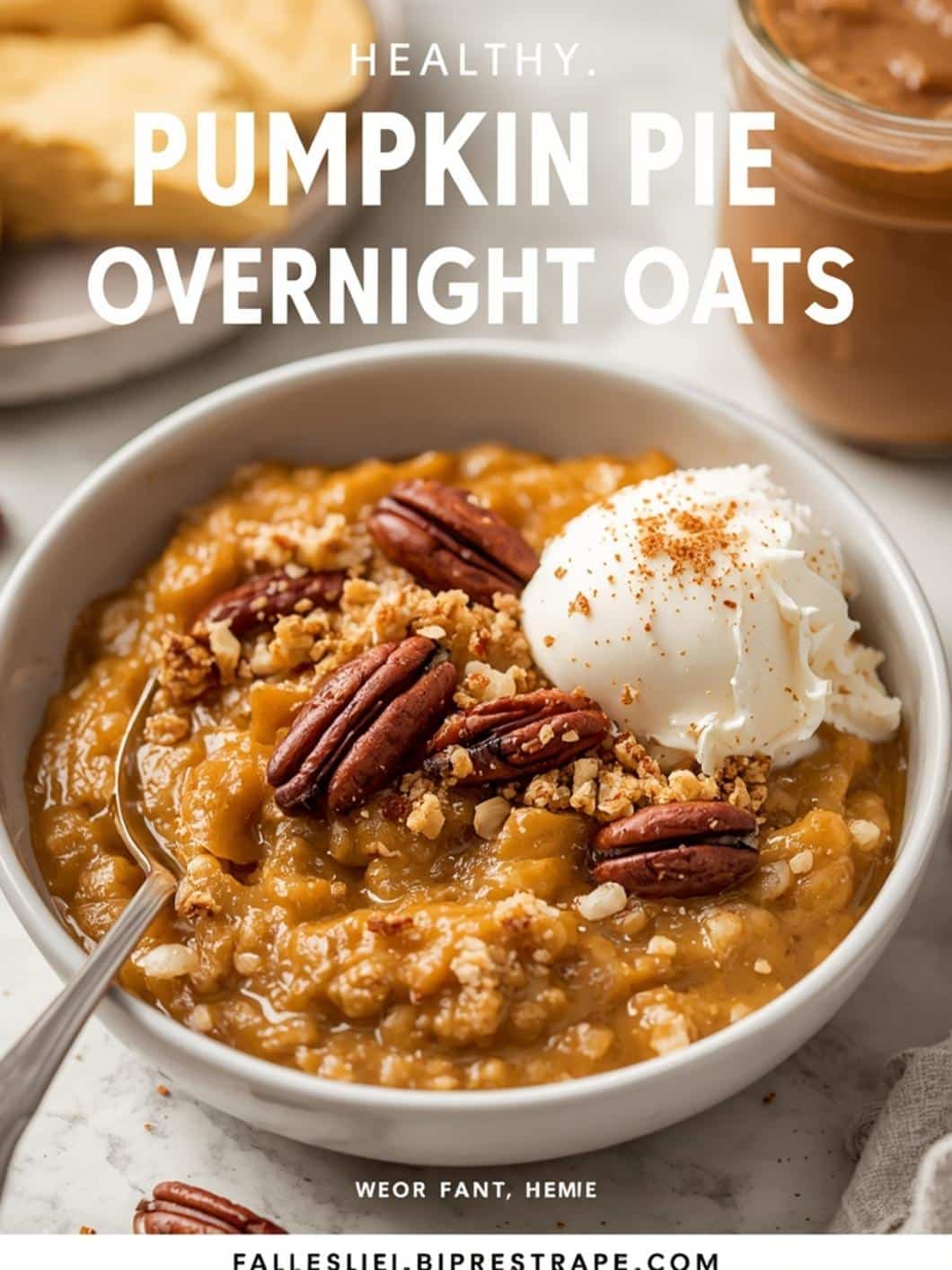 Pumpkin Pie Overnight Oats: Healthy Fall Breakfast Recipe