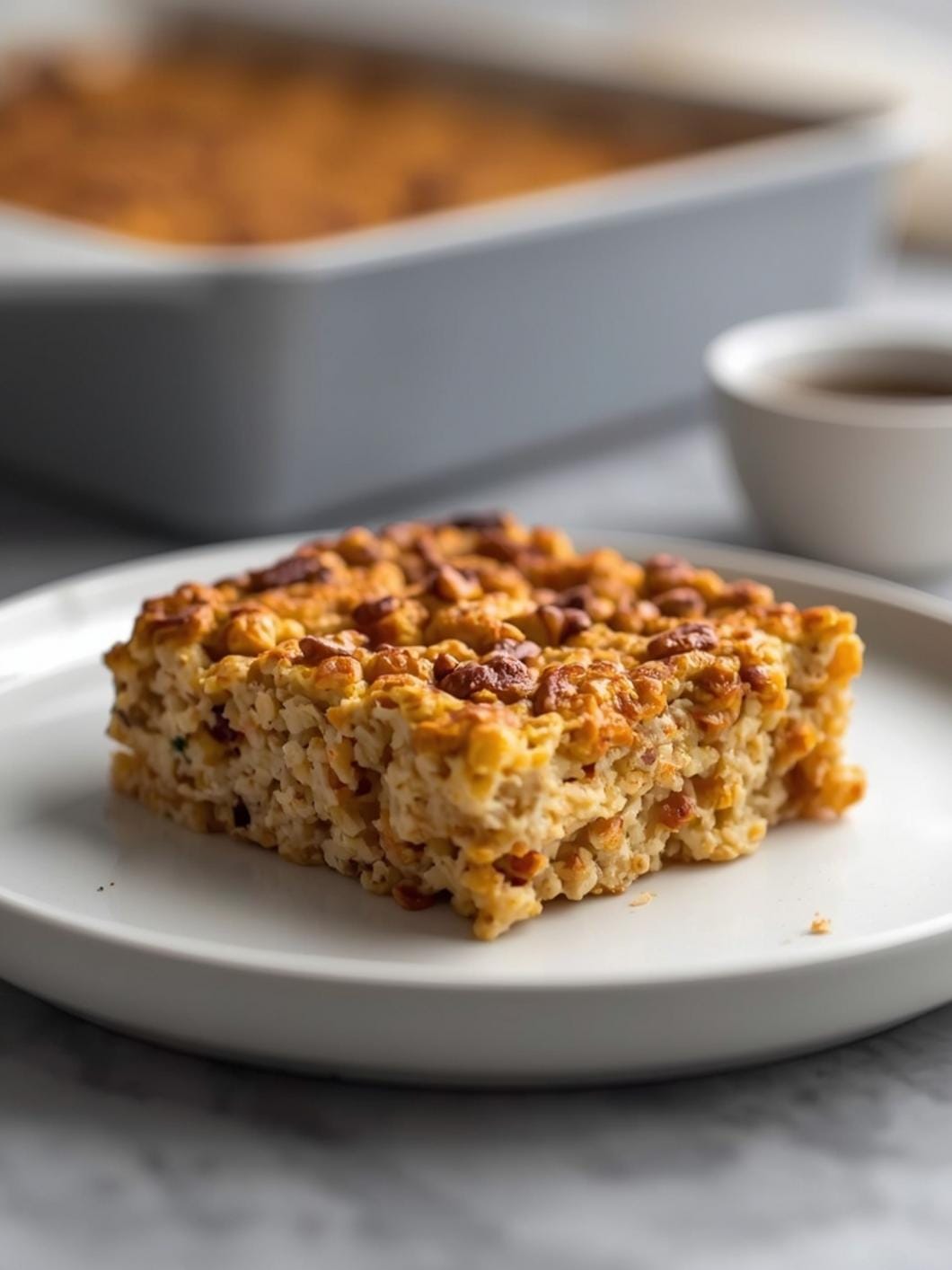 Savory Protein Oatmeal Bake: Easy Meal Prep Breakfast