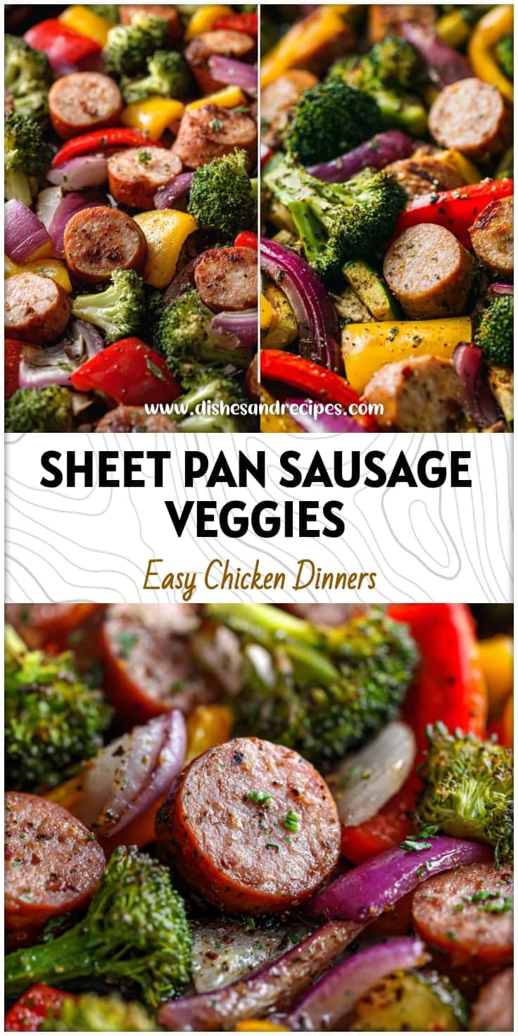Healthy Chicken Sausage & Veggie Sheet Pan Dinner