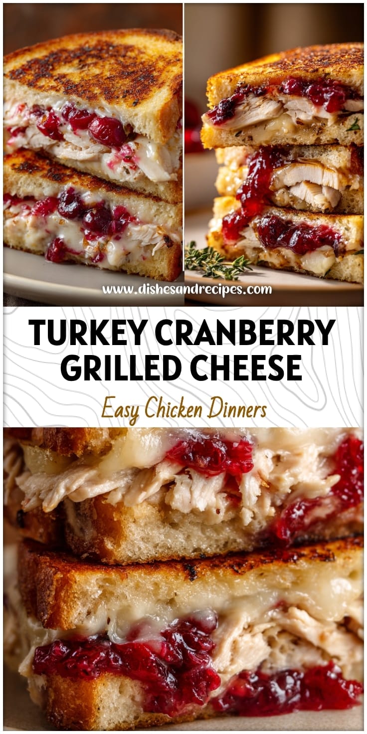 Turkey Cranberry Grilled Cheese Sandwich Recipe