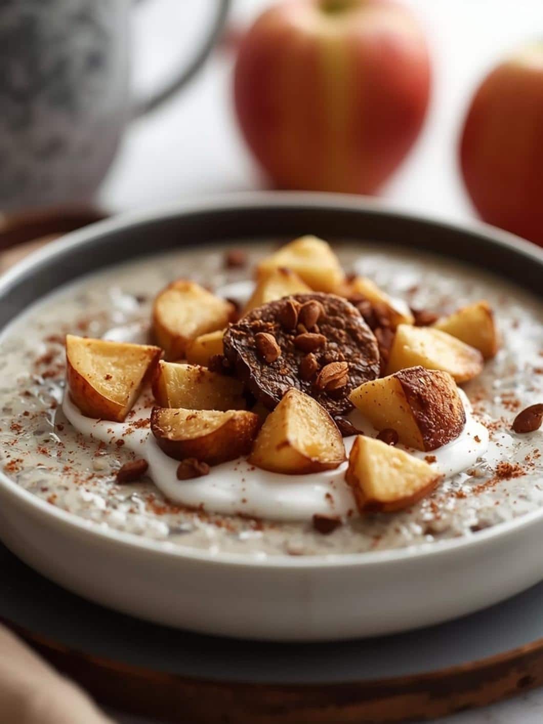 Warm Apple Cinnamon Chia Pudding for a Cozy Breakfast