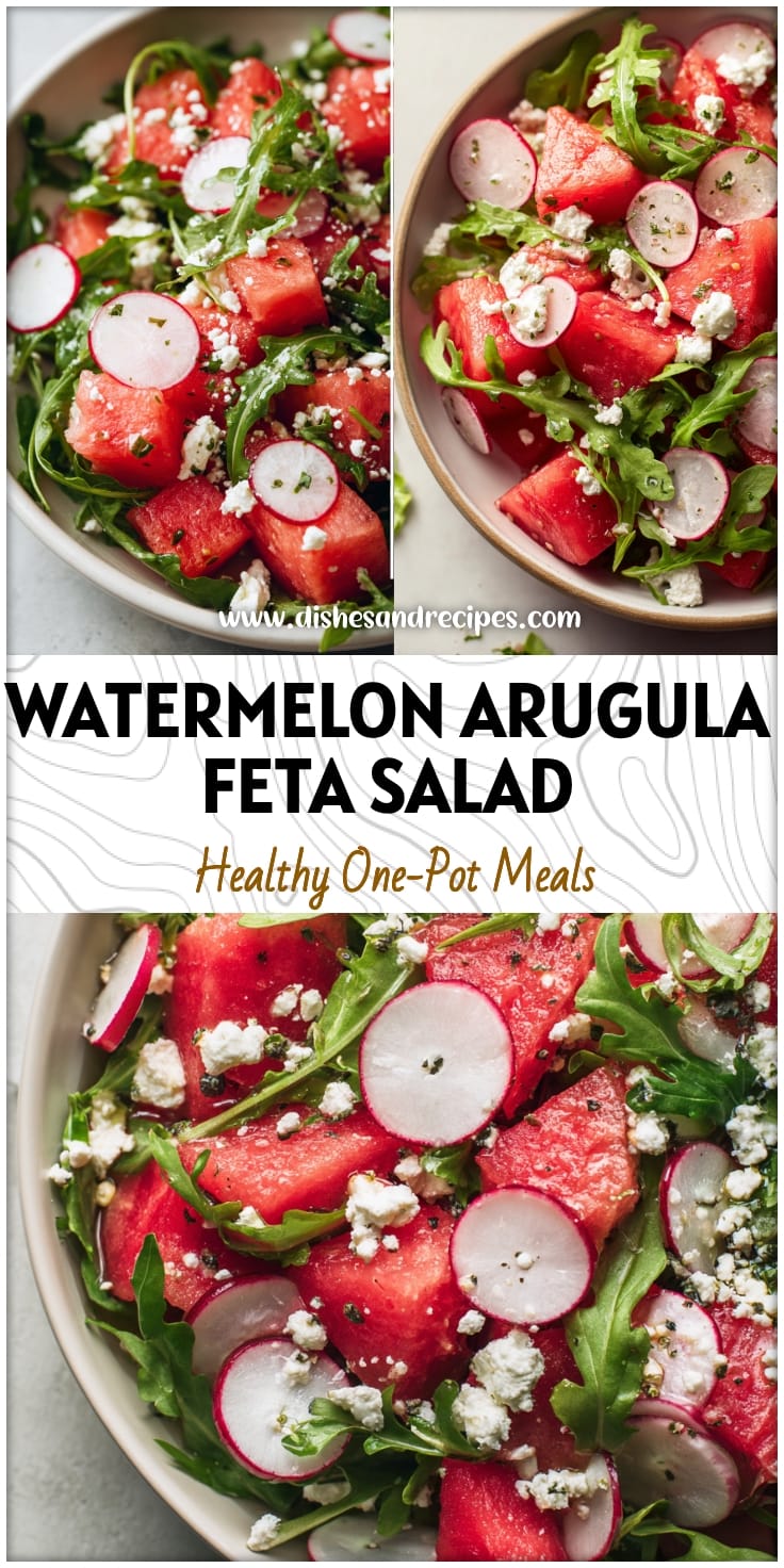 Watermelon Arugula Salad with Feta & Radish 14 Watermelon Arugula Salad with Feta & Radish