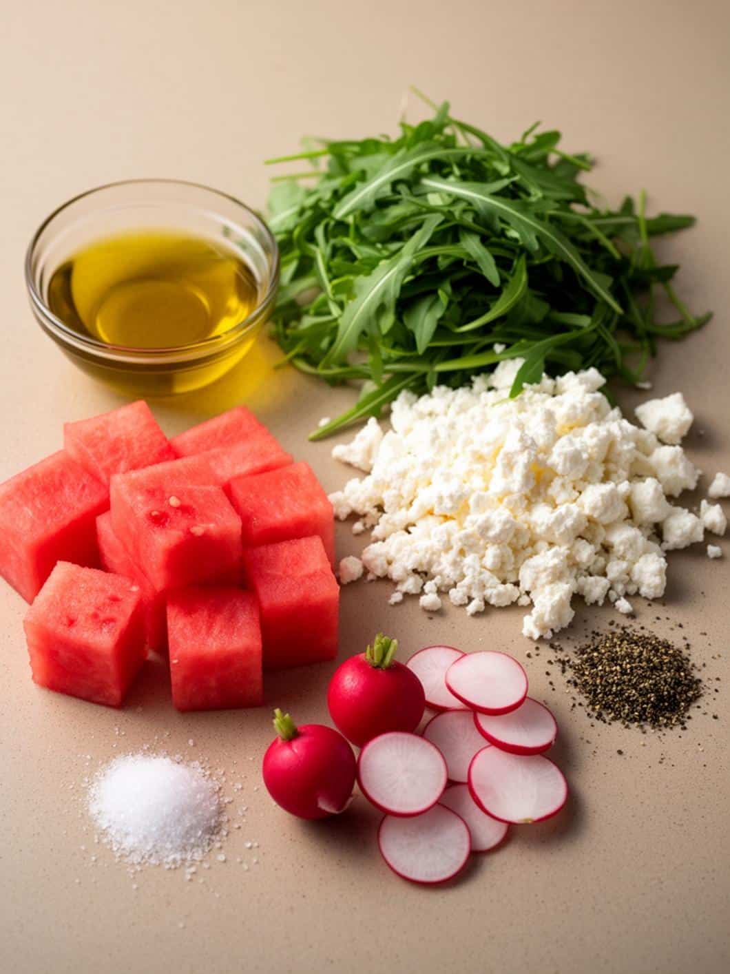 Watermelon Arugula Salad with Feta & Radish 13 Watermelon Arugula Salad with Feta & Radish