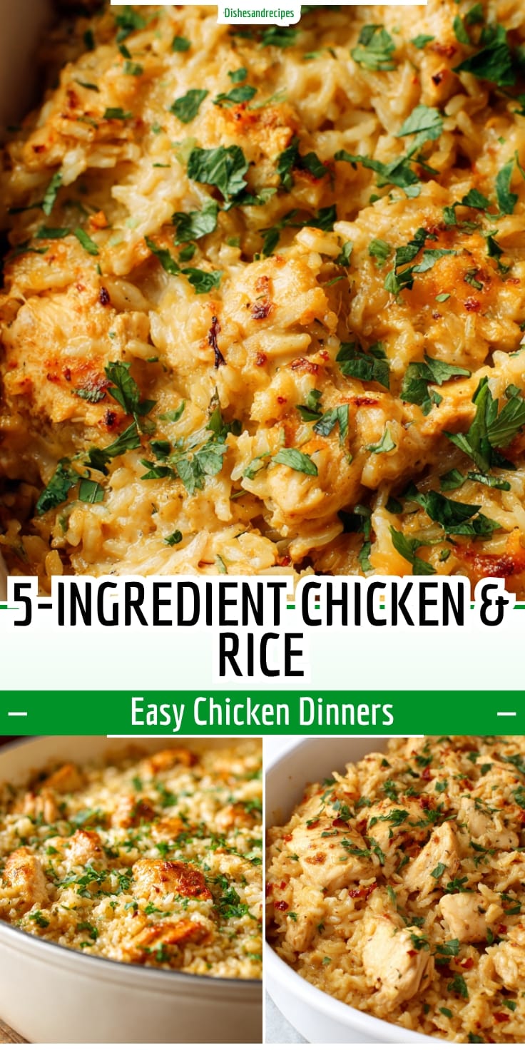 Easy 5-Ingredient Chicken and Rice Casserole for Quick Weeknight Dinners
