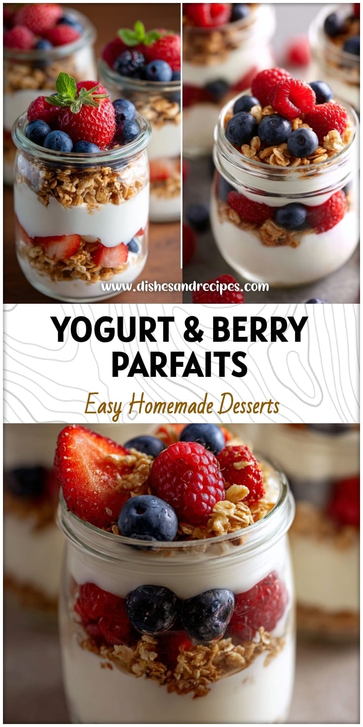 Easy Yogurt & Berry Parfaits for Healthy Lunchboxes & Snacks