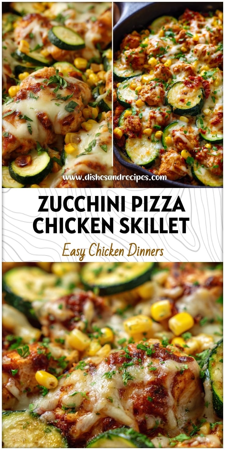Zucchini Pizza Chicken Skillet: Easy Low-Carb Dinner