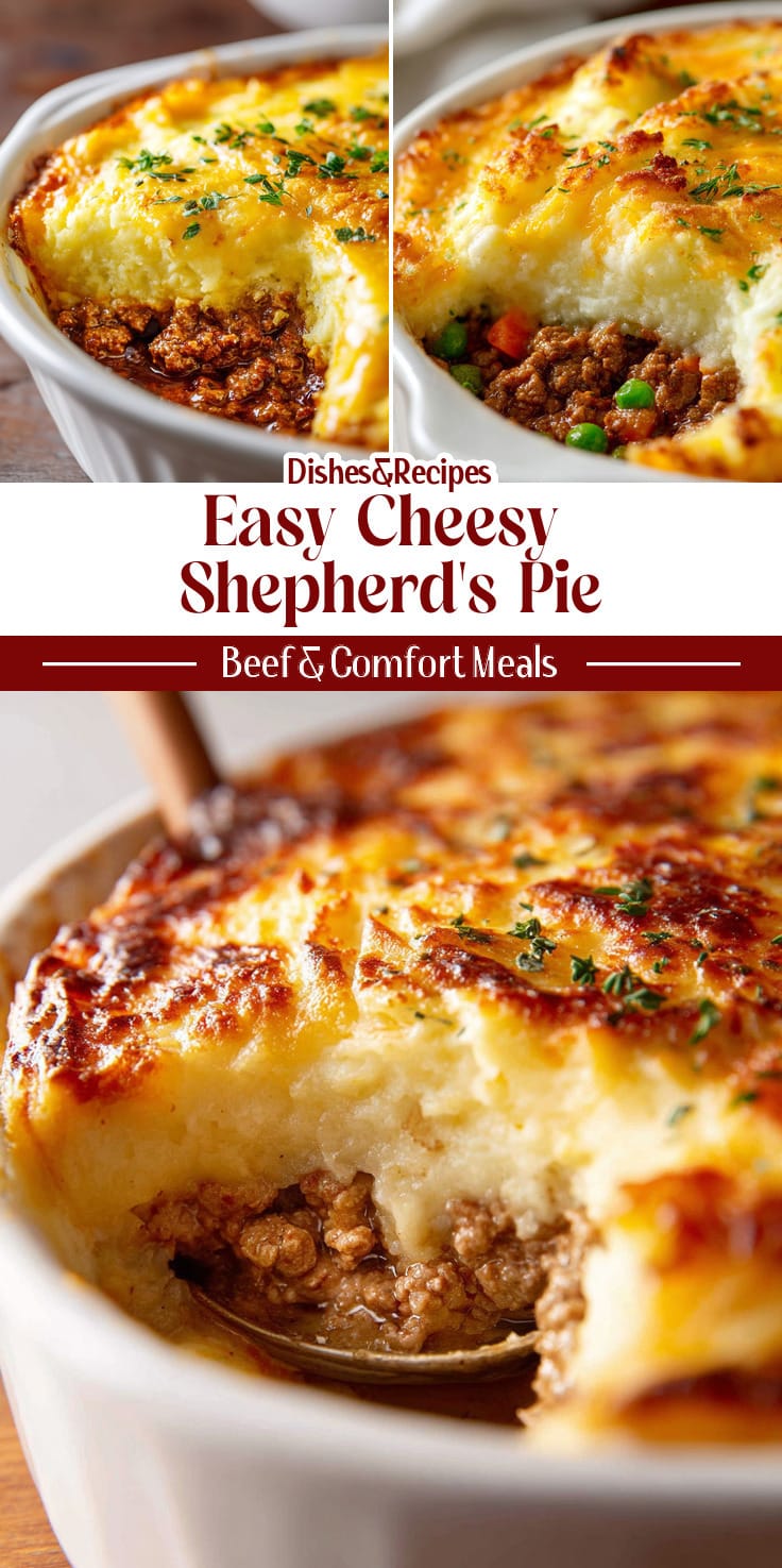 Easy Classic Dinner: Cheesy Shepherd's Pie with Ground Beef