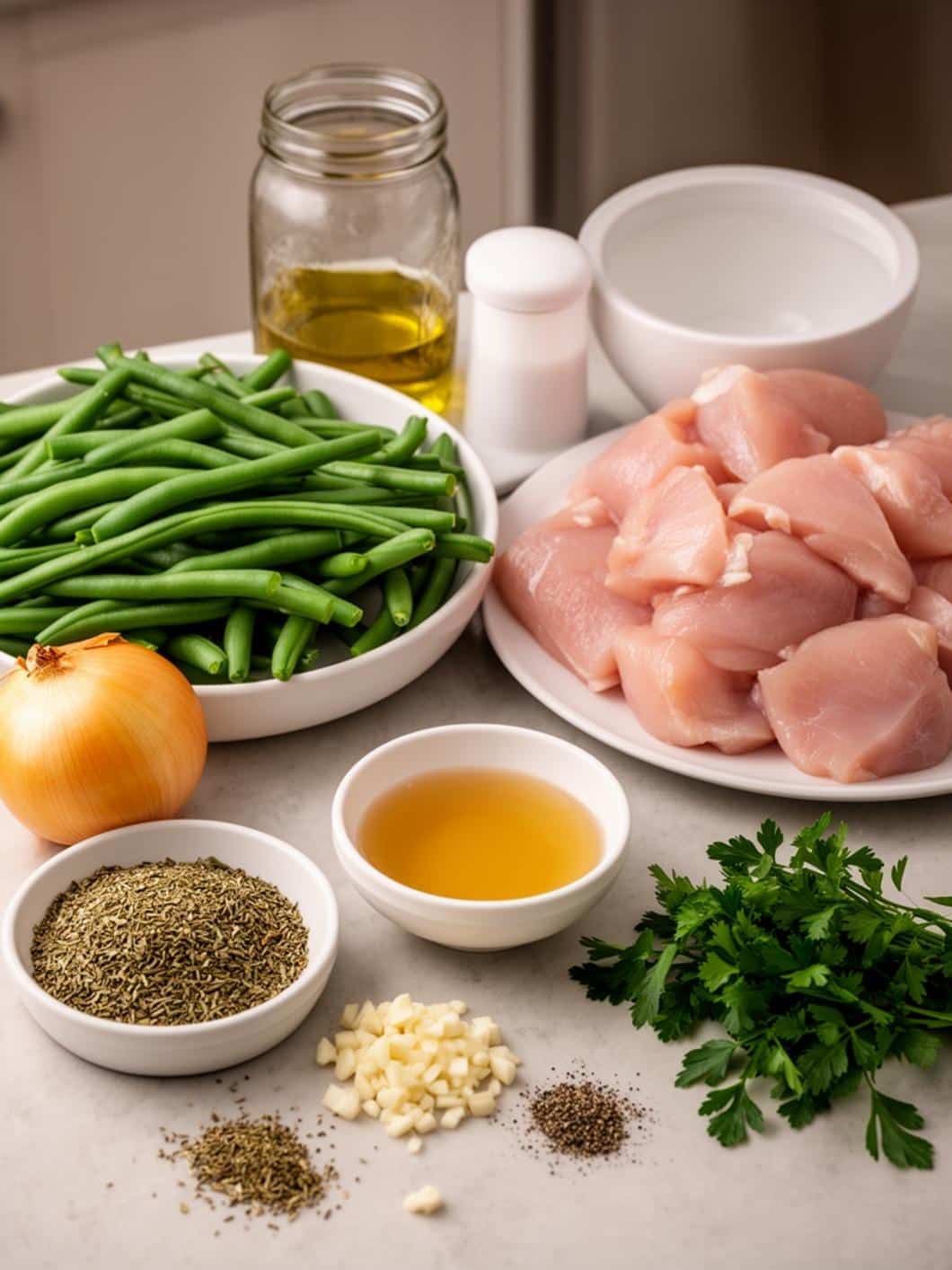 Easy Chicken Skillet Meals with Green Beans (One Pan)