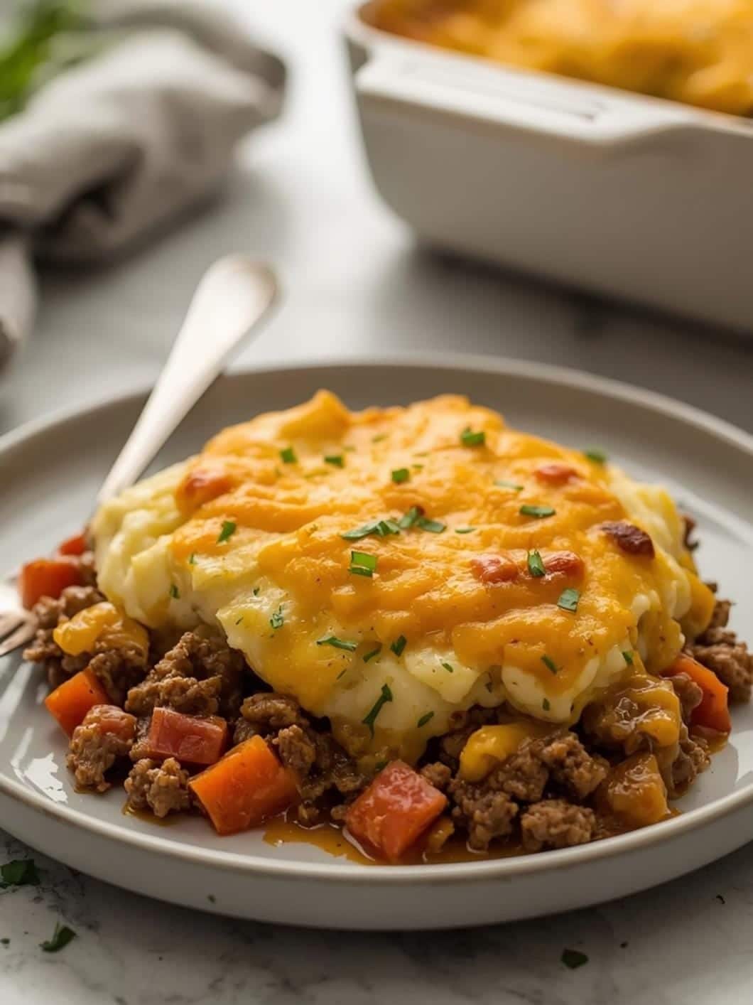 Easy Classic Dinner: Cheesy Shepherd's Pie with Ground Beef