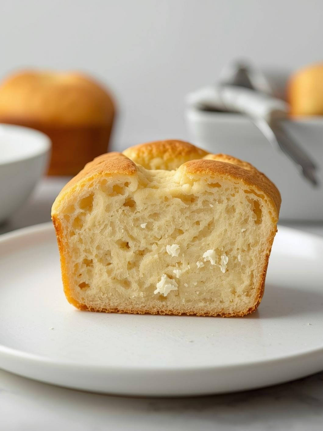 High-Protein Cottage Cheese Bread (Soft & Fluffy Texture)