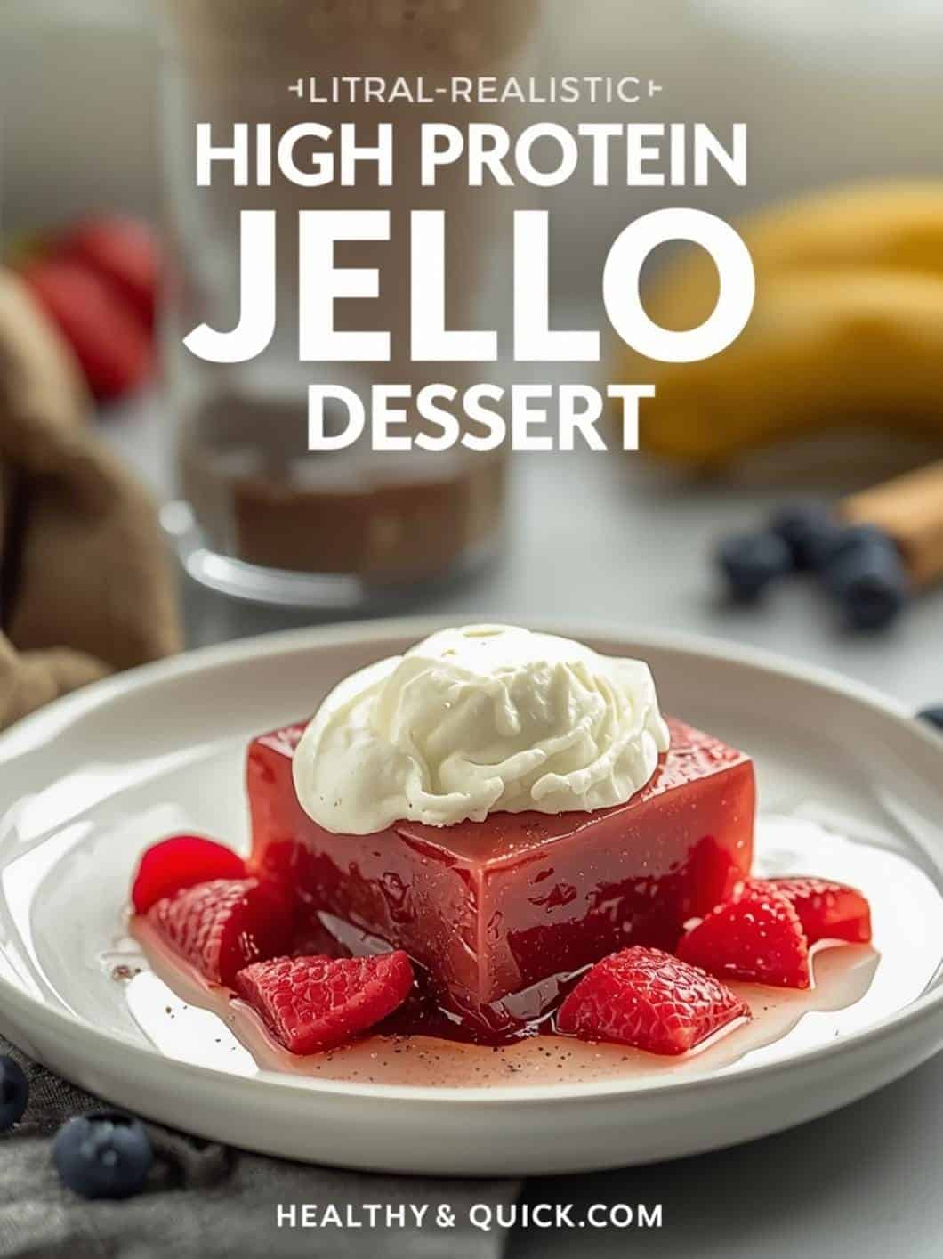 High Protein Jello Dessert: Healthy & Quick Snack