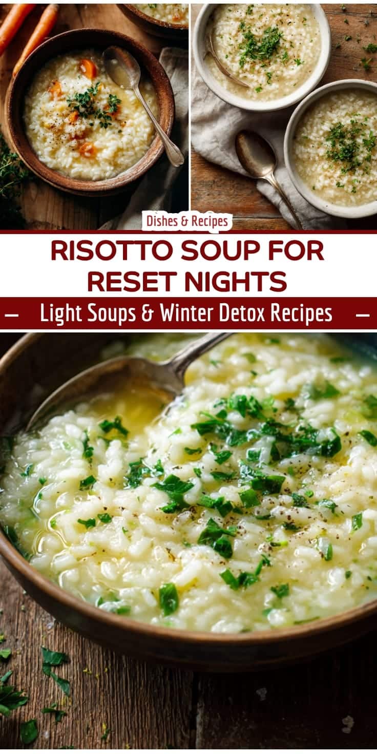 Light Dinner Risotto Soup for Reset Nights