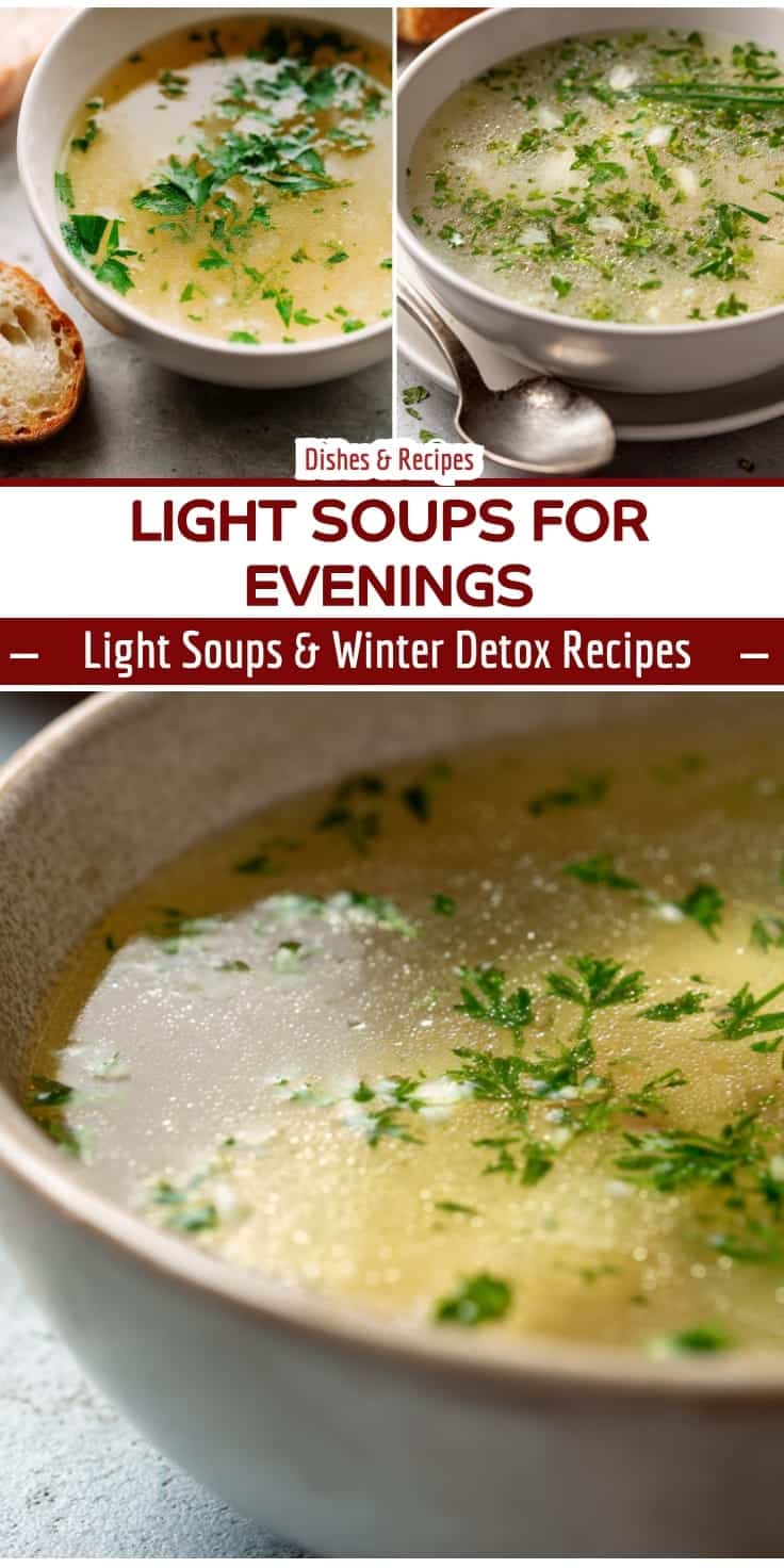 Light Soup Recipes for Gentle Evening Meals 14 Light Soup Recipes for Gentle Evening Meals