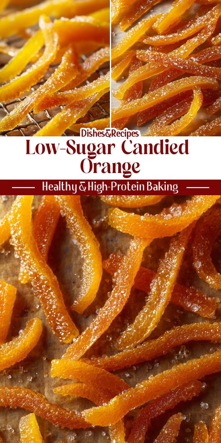 Low-Sugar Candied Orange Peel with Natural Sweeteners