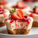 No-Bake Strawberry Cheesecake Cups for Easy Dessert 12 =