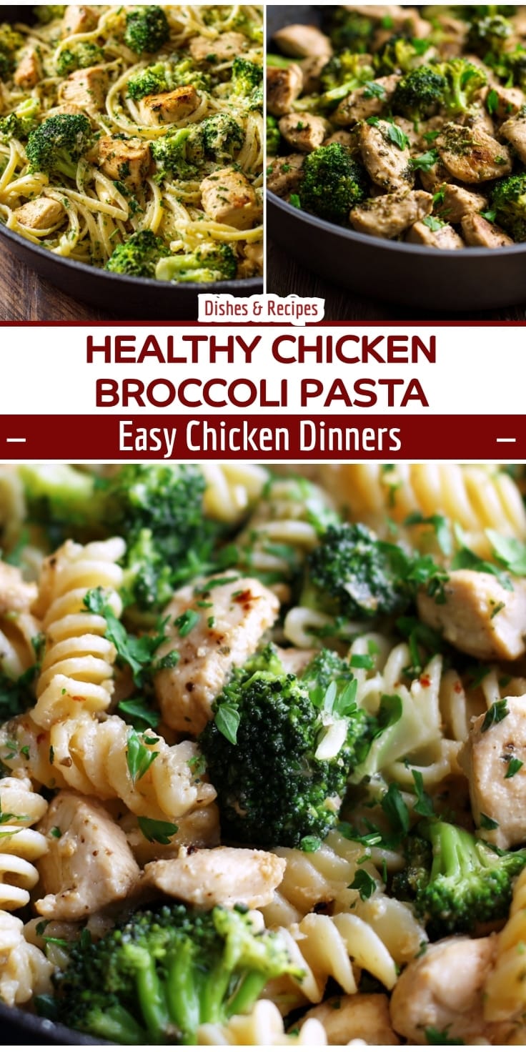 Healthy High Protein Chicken Broccoli Pasta (30 Minutes)