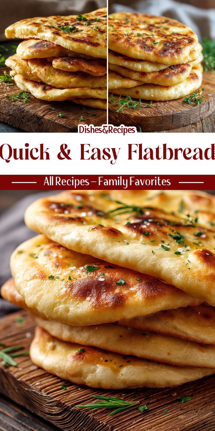 Easy Homemade Flatbread: Quick Bread Recipe (No Yeast Needed)