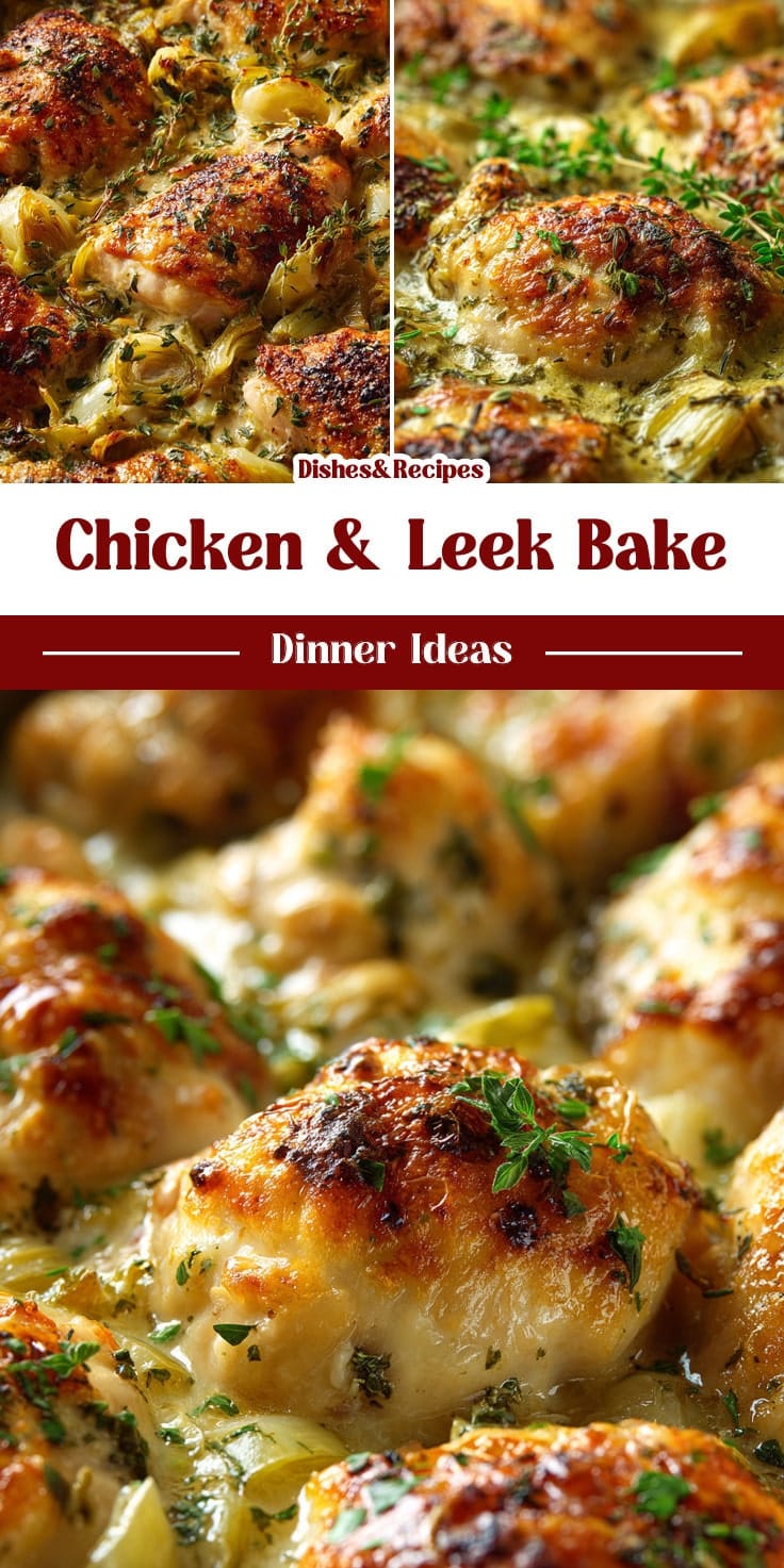 Savory Chicken & Leek Bake (Easy Weeknight Dinner)