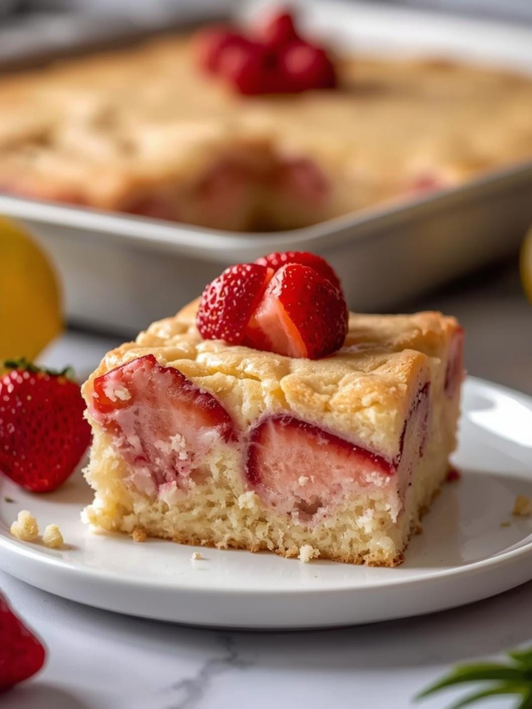 Strawberry Lemonade Cake That's Perfect for Summer